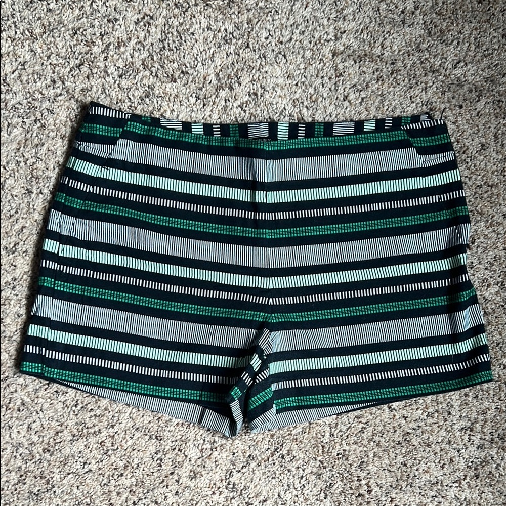 Banana Republic High Waist Green and Black Summer Shorts